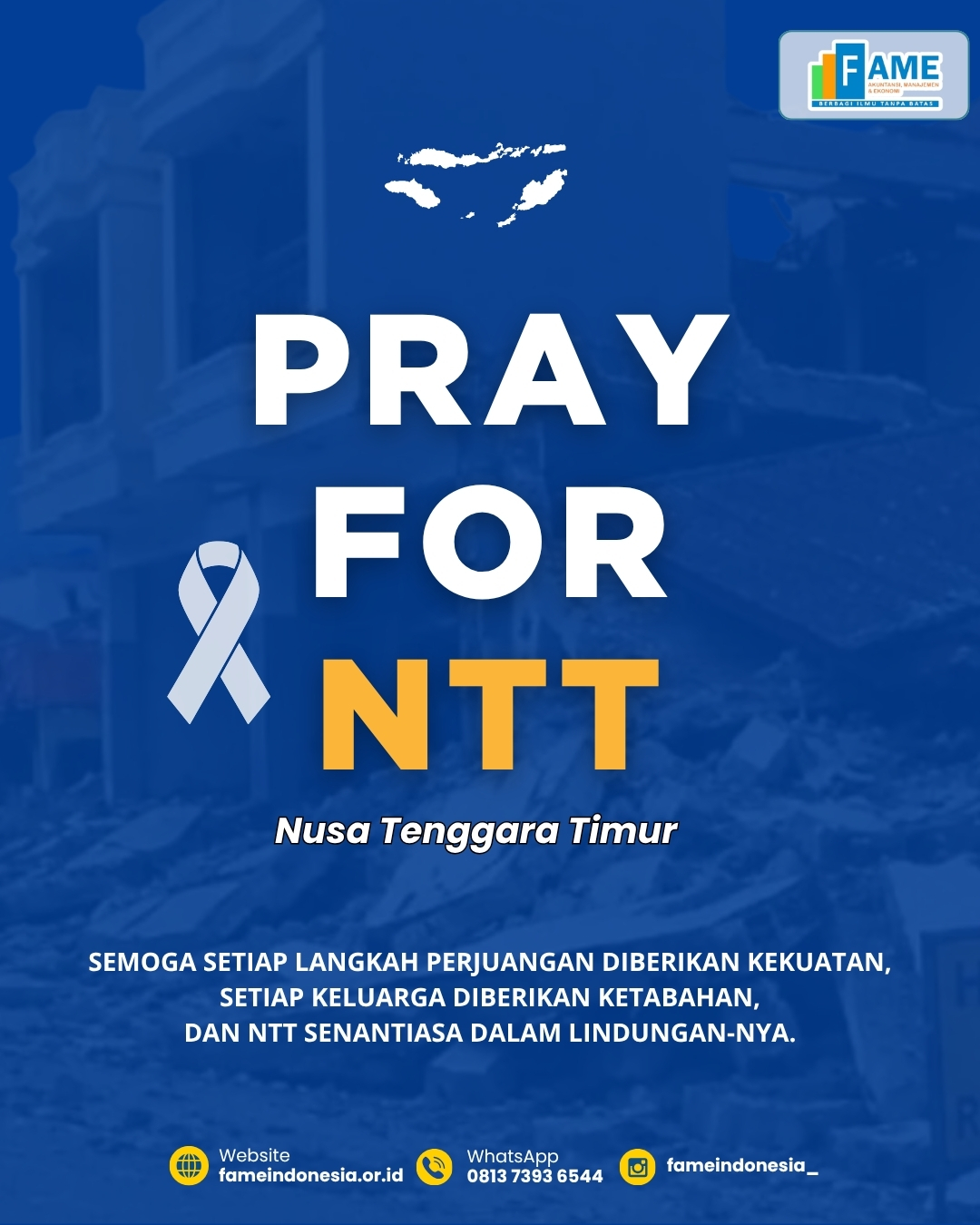FAME Indonesia Sampaikan Doa dan Dukungan untuk Masyarakat Nusa Tenggara Timur